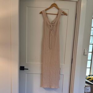 See You Monday Cream Maxi Dress